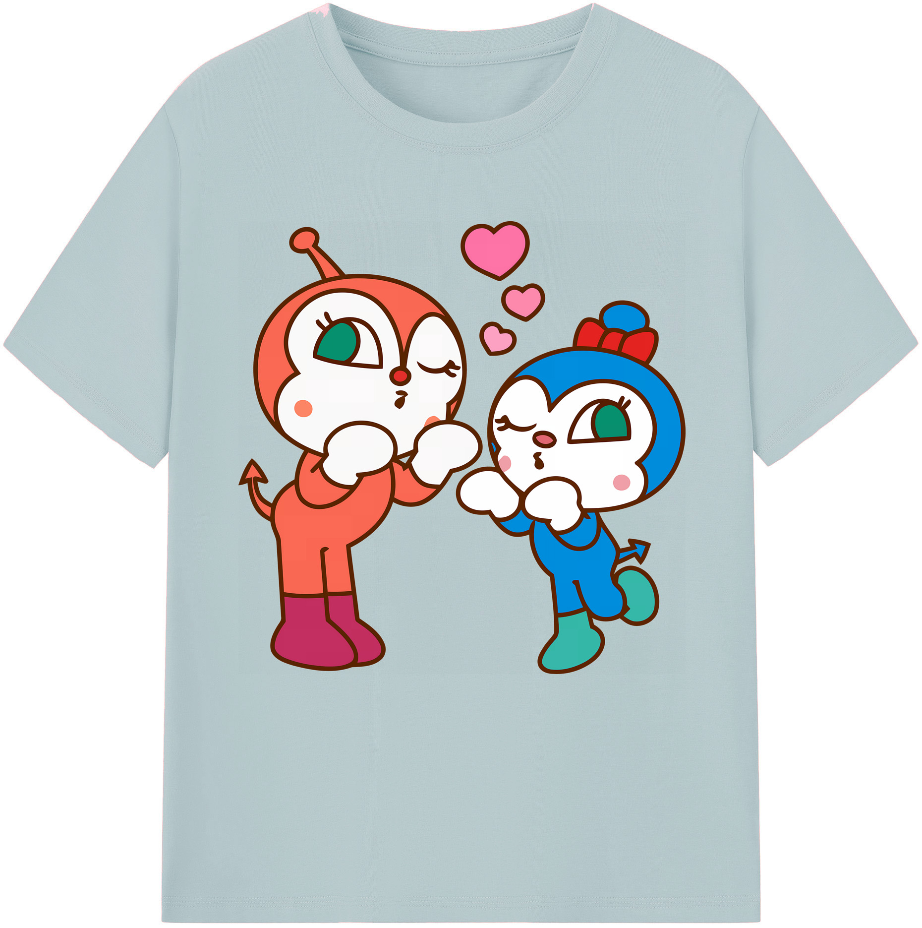 （画像用） アンパンマン Anpanman 綿100％半袖Tシャツ（フロントプリント）